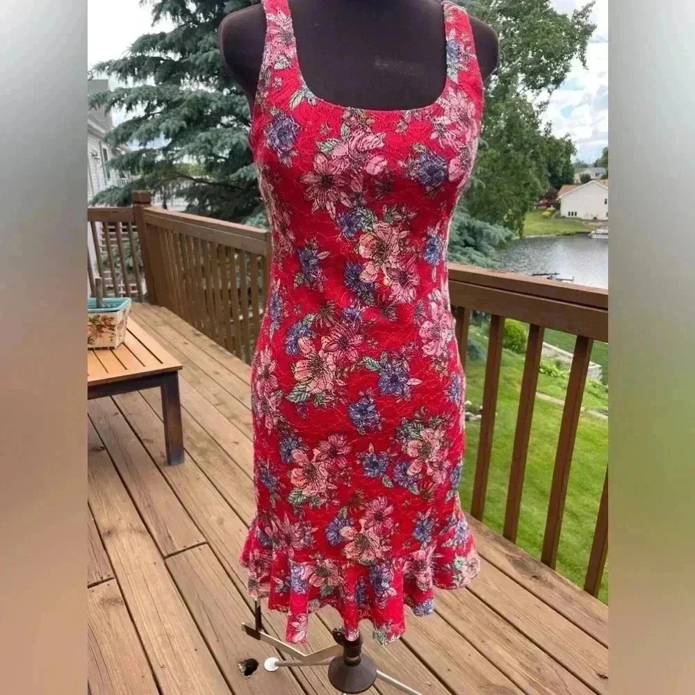 Kensie tropical print dress